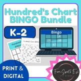 Hundred's Chart Game Bundle for Number Recognition for K-2