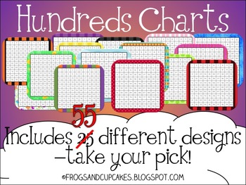 Preview of Hundreds Chart Freebie