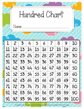 hundreds chart freebees printables by jasons online classroom