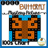 FREE Butterfly Hundreds Chart Mystery Picture