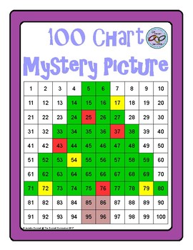 hundreds chart mystery picture christmas tree by the