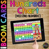 Hundreds Chart Ordering Numbers to 100 BOOM CARDS™ Digital
