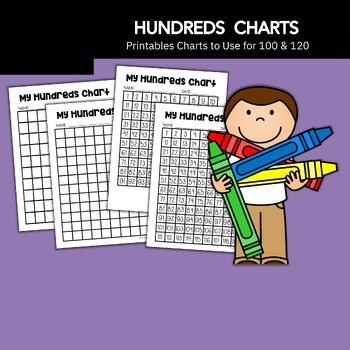 Preview of Hundreds Chart Printables: 100 and 120