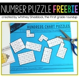 Hundreds Chart Mystery Picture Puzzle FREEBIE