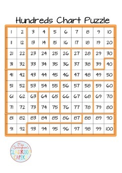 Hundreds Chart Picture Puzzles