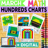 Hundreds Chart-St. Patrick's Day I COLOR BY NUMBER I MATH CENTERS