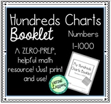 Hundreds Charts Booklet Numbers 1-1000