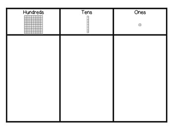 Preview of Hundreds Tens Ones Chart