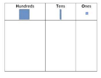 Hundreds, Tens, and Ones Chart by Kelly Ingle | Teachers Pay Teachers