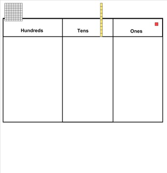 Preview of Hundreds, Tens and Ones Notebook for Smartboard