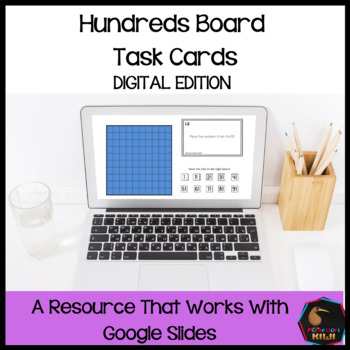 Preview of Hundreds board task cards - Digital Version
