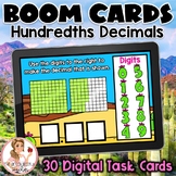 4.NF.6 Hundredths Decimals BOOM Cards | Digital Task Cards