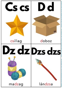 Hungarian Alphabet with Images by GoguEducation | TPT