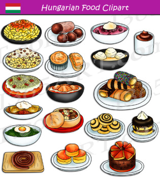Preview of Hungarian Food Clipart