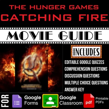 Preview of Hunger Games 2: Catching Fire Movie Guide Discussion Questions Google Forms Quiz