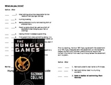 Hunger Games Anticipation Guide