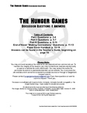 Hunger Games Discussion Questions & Answers