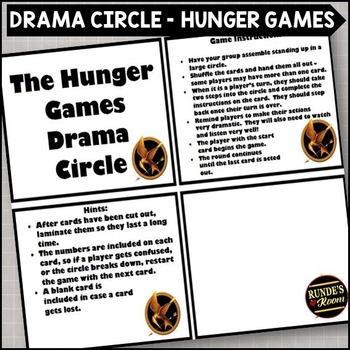 Preview of Hunger Games Drama Circle Novel Study Culminating Activity