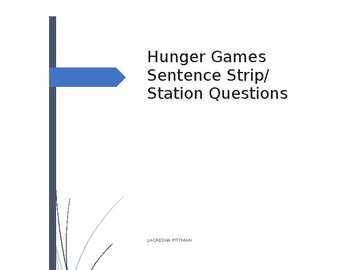 Preview of "Engage Critical Thinking: The Hunger Games Discussion Questions"