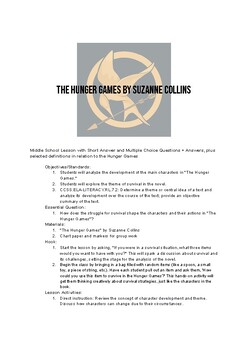 Hunger Games Lessons: October 2019