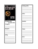"Hunger Games" Trilogy Bookmarks to Record Story Elements