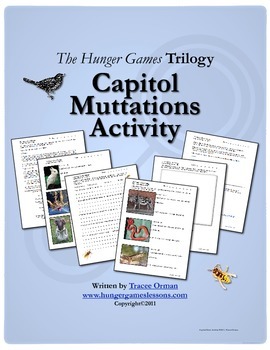 Preview of Hunger Games Trilogy Capitol Mutts Creative Activity