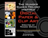 Hunger Games Trilogy Inspired Clip Art Digital Paper
