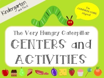 Hungry Caterpillar Kindergarten *CENTERS and ACTIVITIES* | TpT
