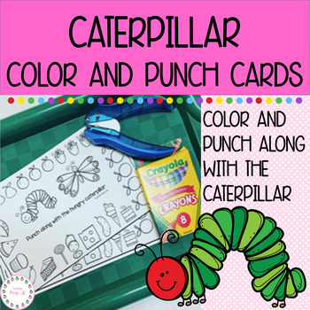 Preview of Caterpillar Punch Cards For PreK and Preschool