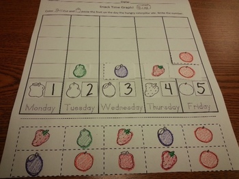 Preview of Hungry Caterpillar Math Counting 1-5 Activity worksheets pack Eng. and Spanish