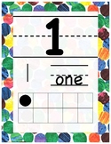 Hungry Caterpillar Themed Number Posters 1-20