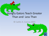 Hungry Gators Teach Greater Than and Less Than PowerPoint