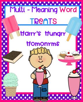 Preview of Hungry Harry's Homonyms - Lesson in Multi-Meaning Words SMARTBOARD