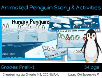 Preview of Hungry Penguins Story & Activity Pack