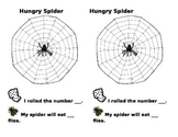 Hungry Spider- dice counting game