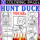 Hunt Duck Vocabs Coloring Pages & Writing Paper Art Activi