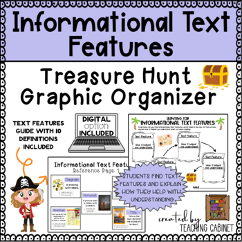 Preview of Hunt for Informational Text Elements Graphic Organizer