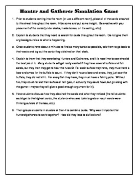 Hunters And Gatherers Worksheets Teaching Resources Tpt