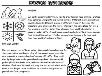 Preview of Hunter Gatherers - Free Prehistory Lesson