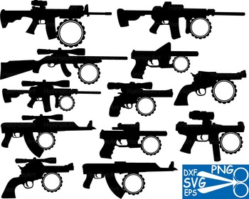 Download Hunting Gun Arms Clip Art svg monogram outline military ...