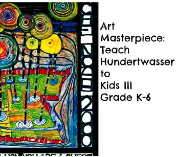 Preview of Hundertwasser Art Lesson Guest of Nature K-4th grade