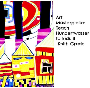 Preview of Hundertwasser Art Lesson Snail Houses 1st - 4th Grade History Lesson