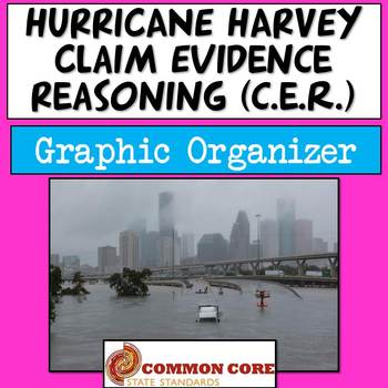 Preview of Hurricane Harvey Claim Evidence Reasoning Graphic Organizer