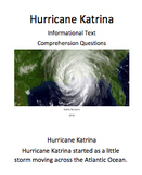 Hurricane Katrina Informational Text Comprehension Questions
