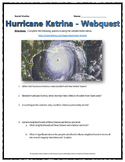 Hurricane Katrina - Webquest with Key (History.com)