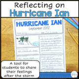 Hurricane Reflection Worksheet SEL Activity