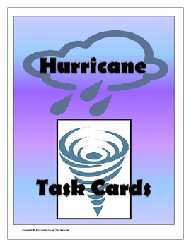 Preview of Hurricane - Task Cards