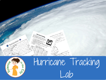 Preview of Hurricane (Latitude and Longitude) Lab Project (Digital and Paper)