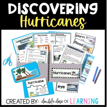 Preview of Hurricane Natural Disaster Research Unit with PowerPoint