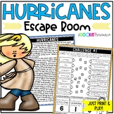 Hurricane Worksheets Escape Room | Severe Weather Activity